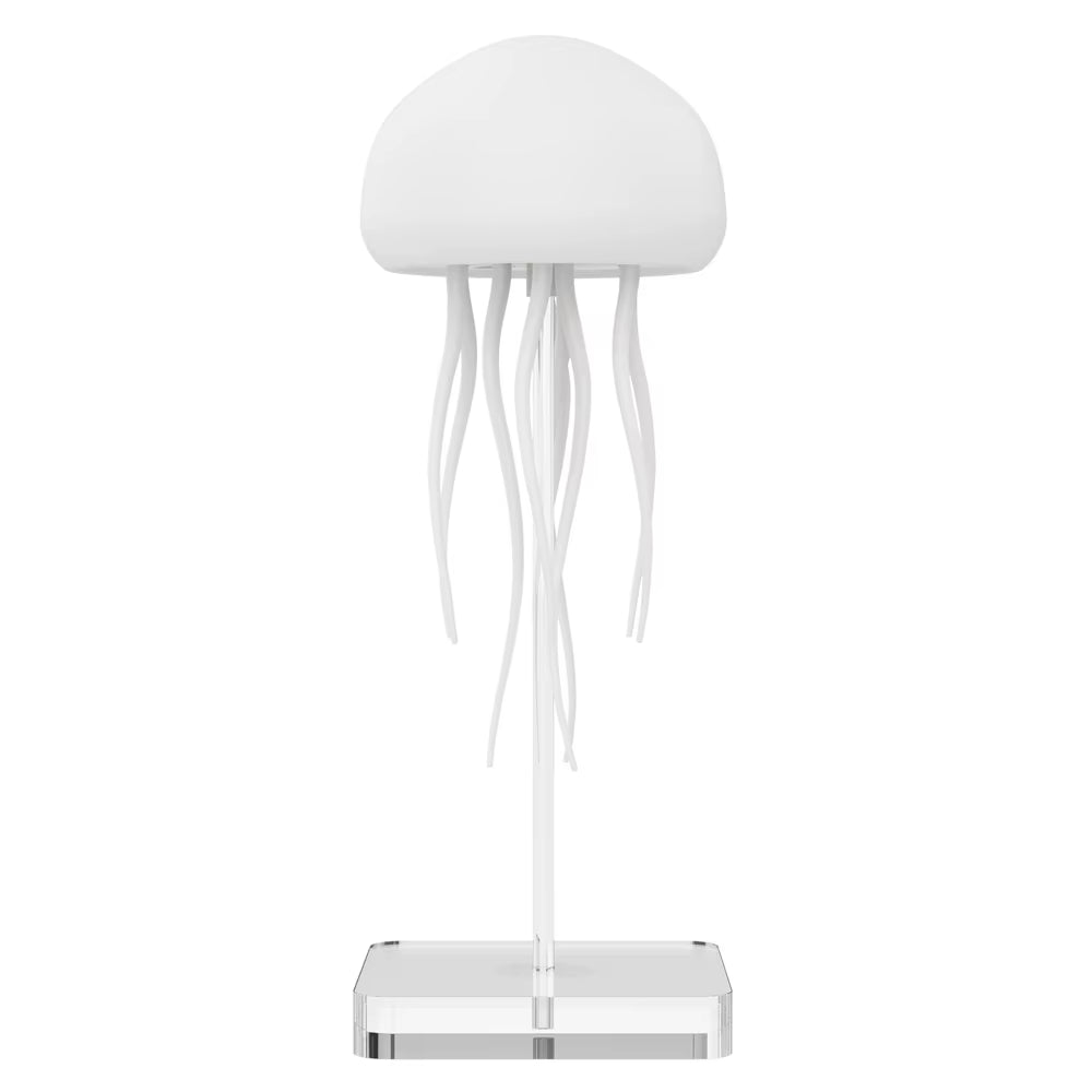 RGB Gradient Rechargeable Smart LED Jellyfish Night Light,Usb,Sound & Touch Control,Table Lamp for Bedroom & Living Room Decor